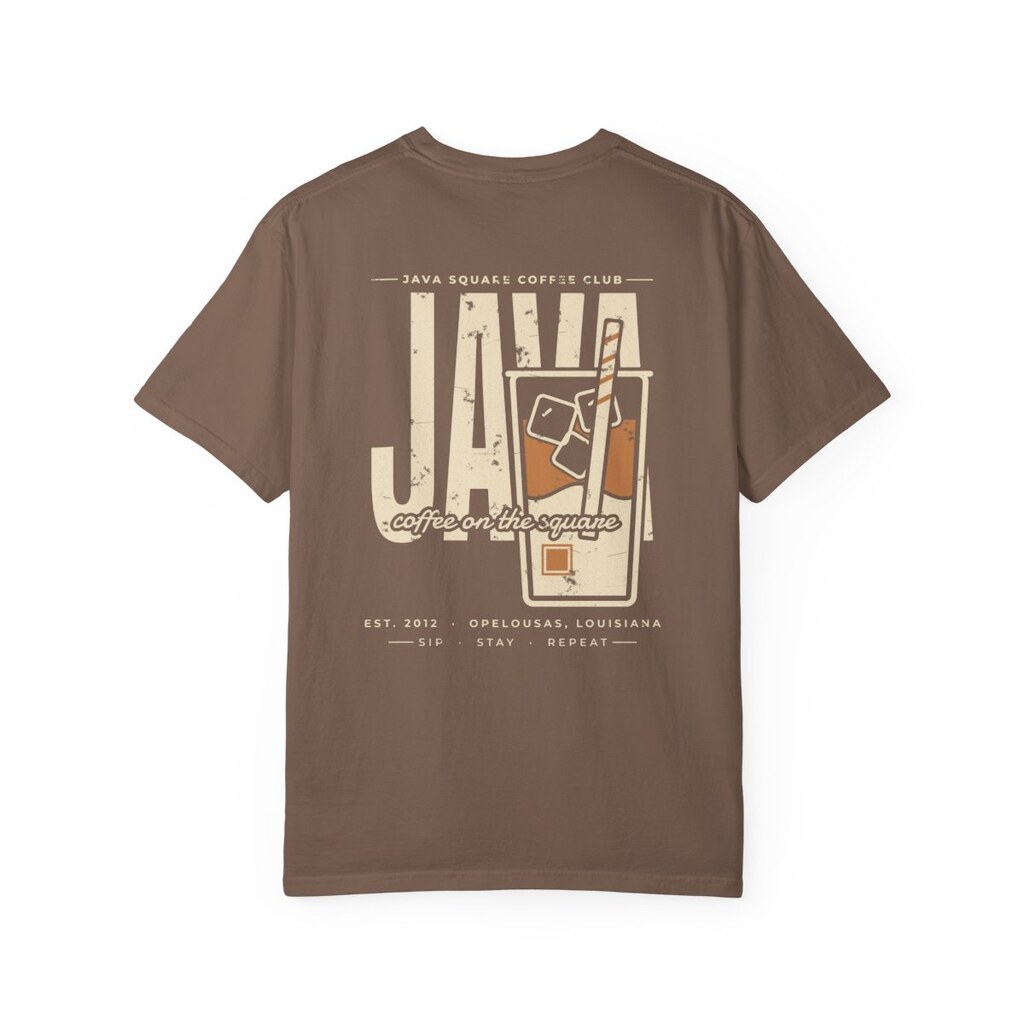 Java Square Coffee Club Tee - Espresso