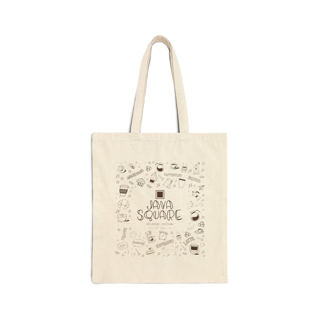Java Square Doodle Tote - Natural