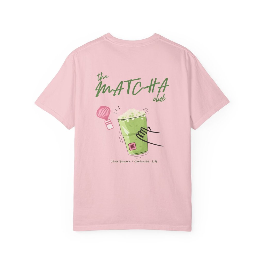 Java Square Matcha Club Tee - Blossom