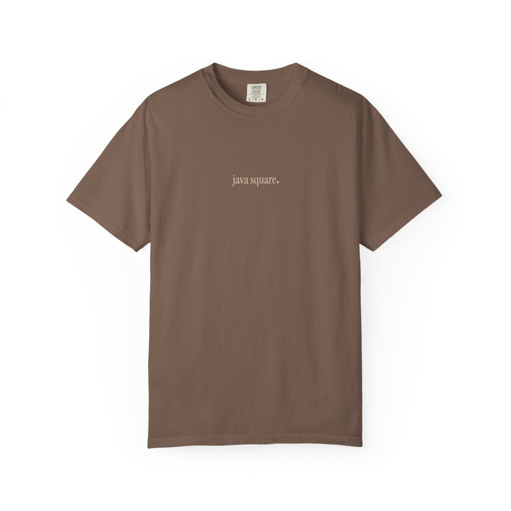 Java Square Minimal Tee - Espresso