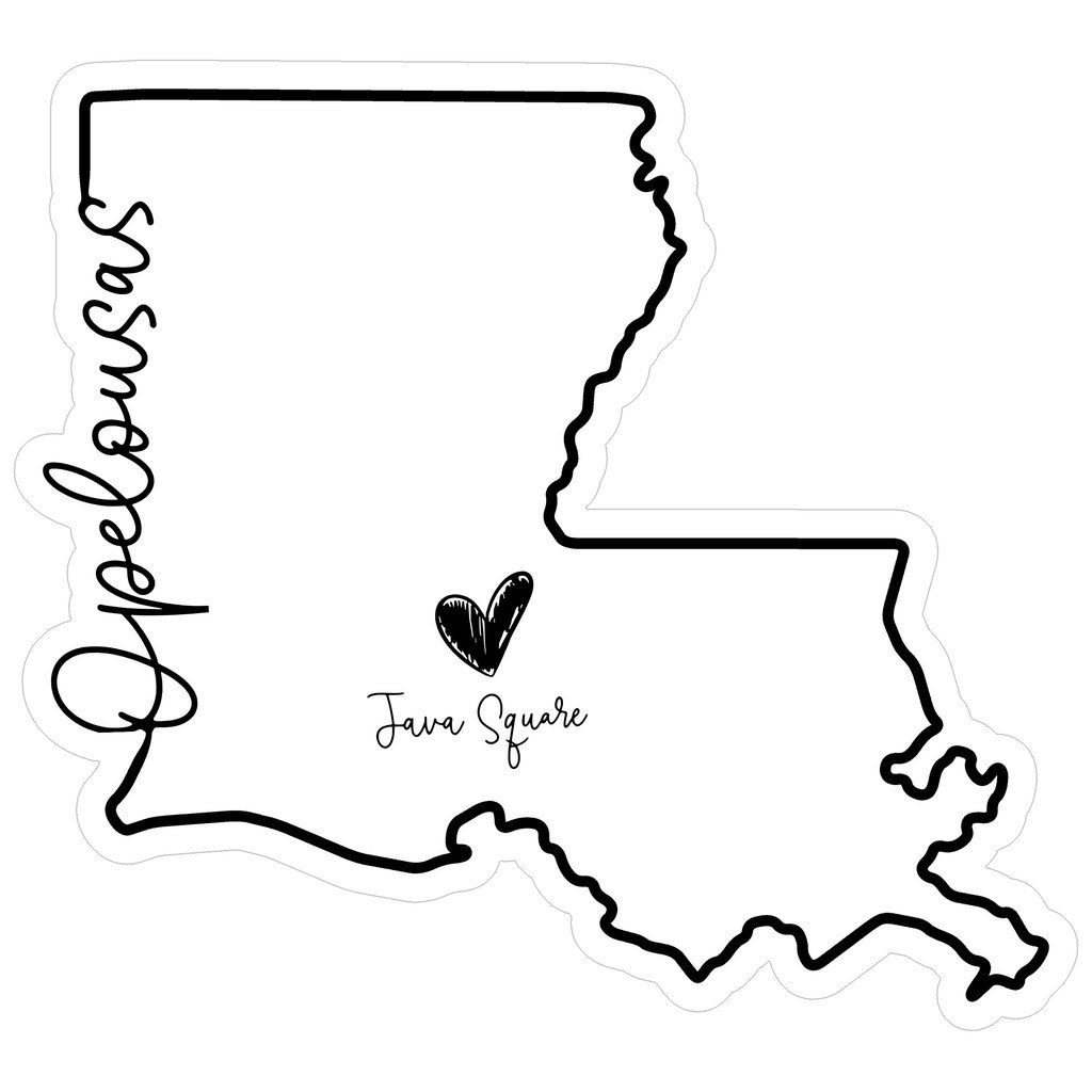 Java Square Opelousas Sticker