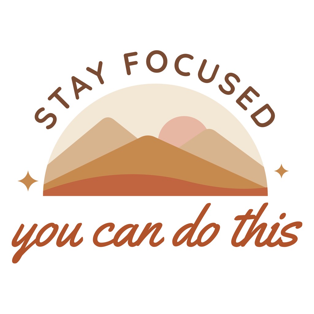 Java Square Stay Focused Sticker